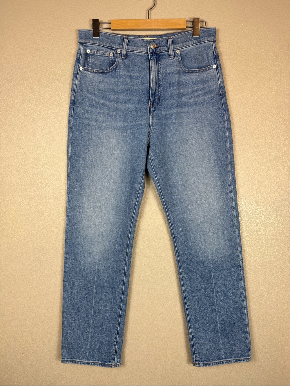 Frame Le Sleek Straight Jeans High Rise Straight Leg Denim EUC